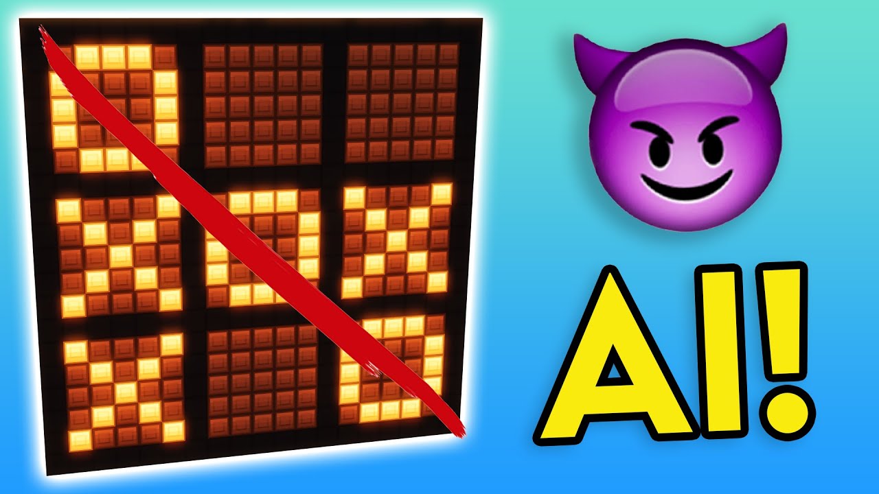 I Made a Tic-Tac-Toe AI with Minecraft Redstone!