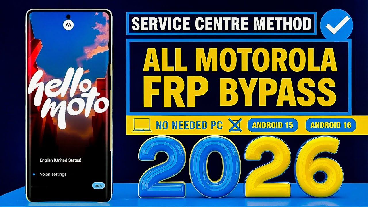 All Moto FRP Bypass Android 15 🔓 | Motorola FRP Unlock Without PC | 2026