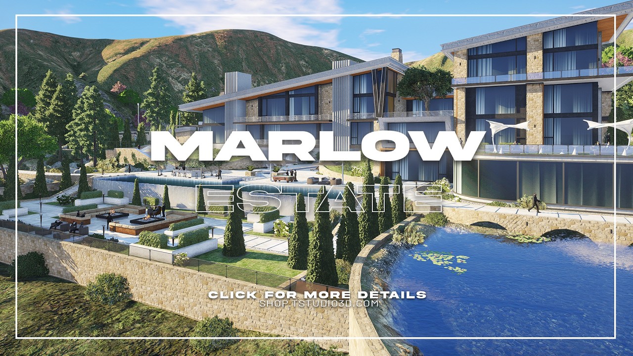 [MAP] Marlow Crest Estate Mansion FiveM GTA 5 RP Exterior