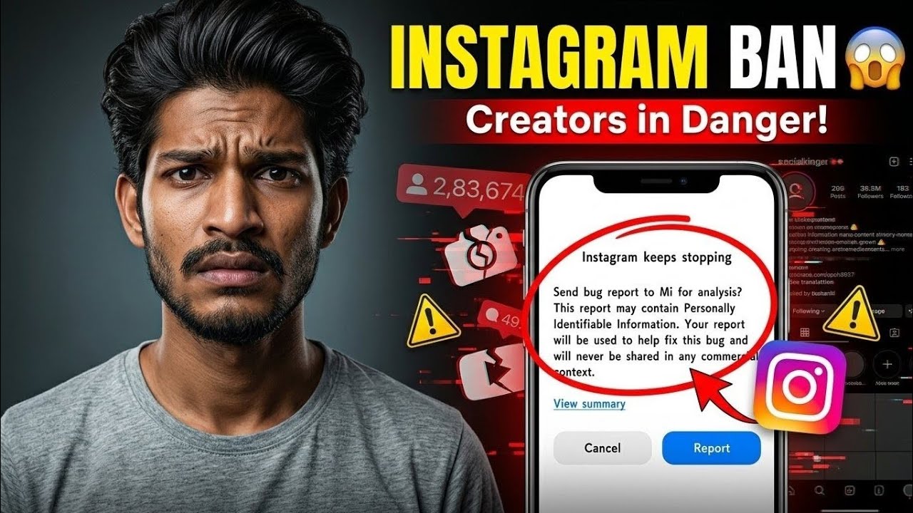 Instagram BAN 😱? Keeps Stopping Problem Fix | Instagram Not Opening Solution 2026