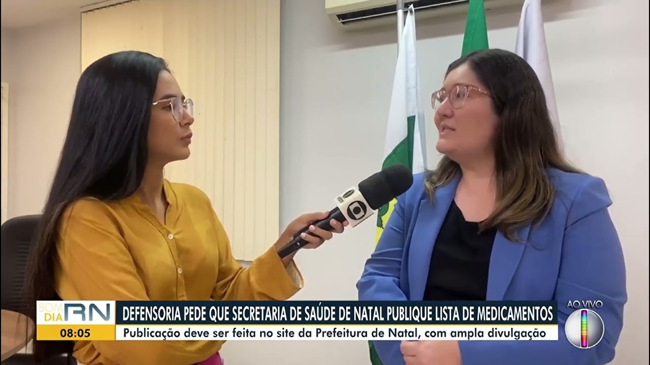 Bom Dia RN destaca recomendação da DPERN para que SMS publique lista de medicamentos