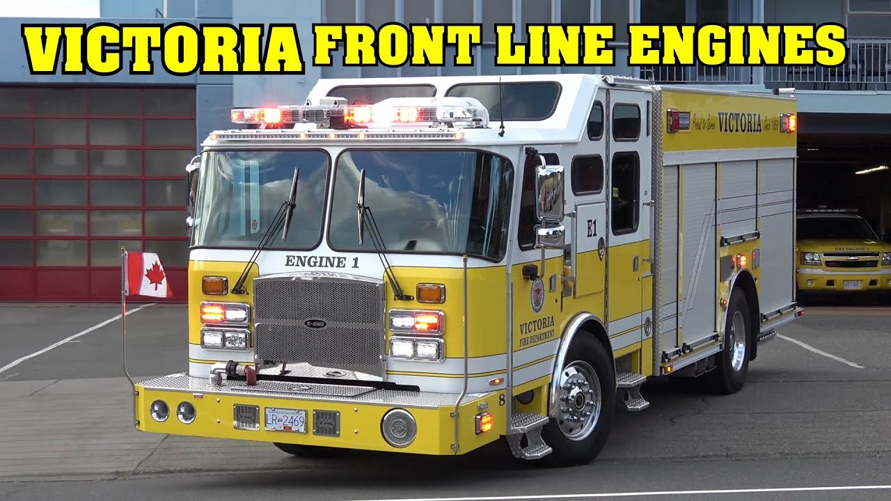 *YELLOW ENGINES!* [VICTORIA FIRE] Engine 1, Engine 2 & Engine 3 Response Compilation