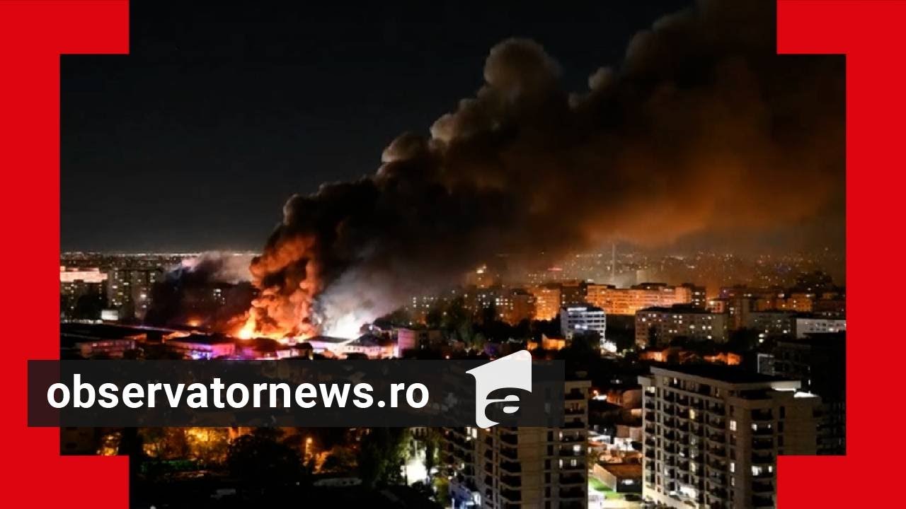 Incendiul uriaș din Pantelimon a devastat 7.000 mp. Intervenţiile continuă şi astăzi