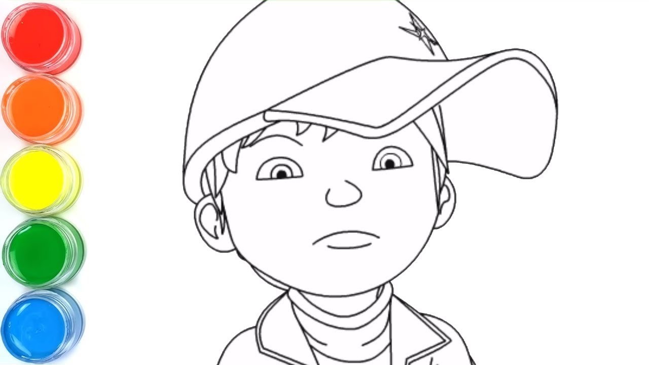 Рисование и раскрашивание BoBoiBoy Сила Света