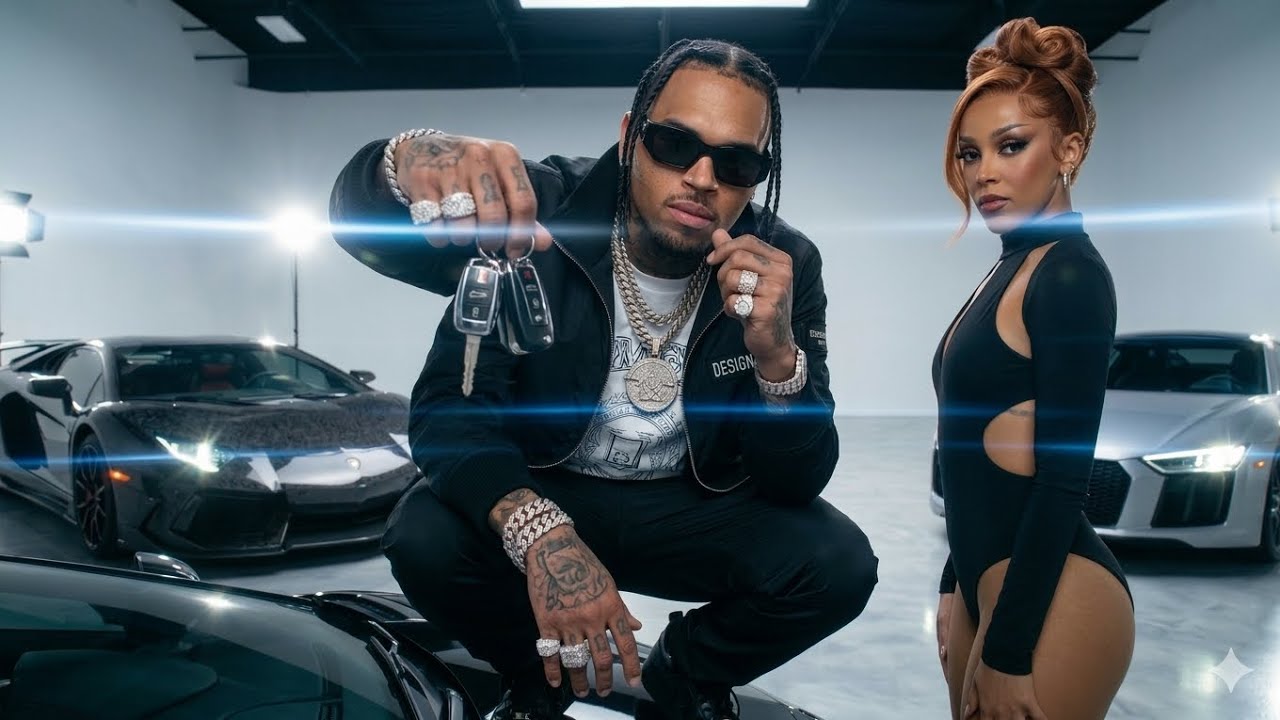 Chris Brown ft. Doja Cat – Can't Stop (Official Lyrics Video)