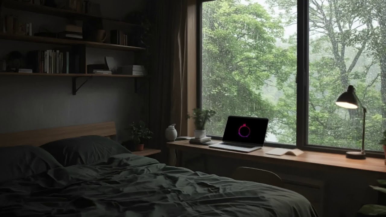 Deep Sleep in Minutes 🌧️ Heavy Rain & Melancholic Piano ASMR