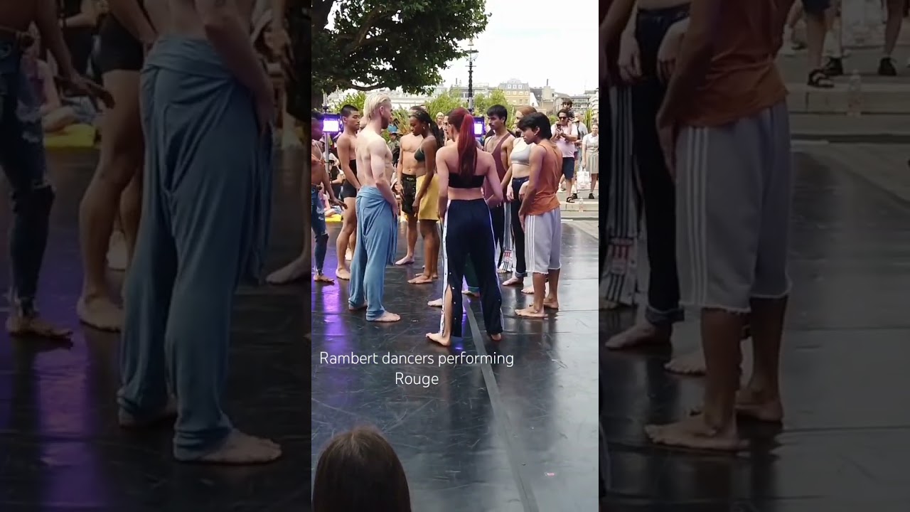 Rambert dancers on the river stage national theatre Sunday 21 July #rambertdancers#london #rouge