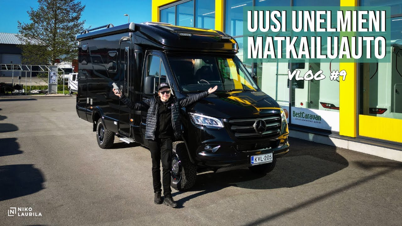 UUSI MATKAILUAUTONI HYMER ML-T 570 CrossOver!!! SUOMEN AINOA T&Auml;YSMUSTA! JES!!! #VLOG9