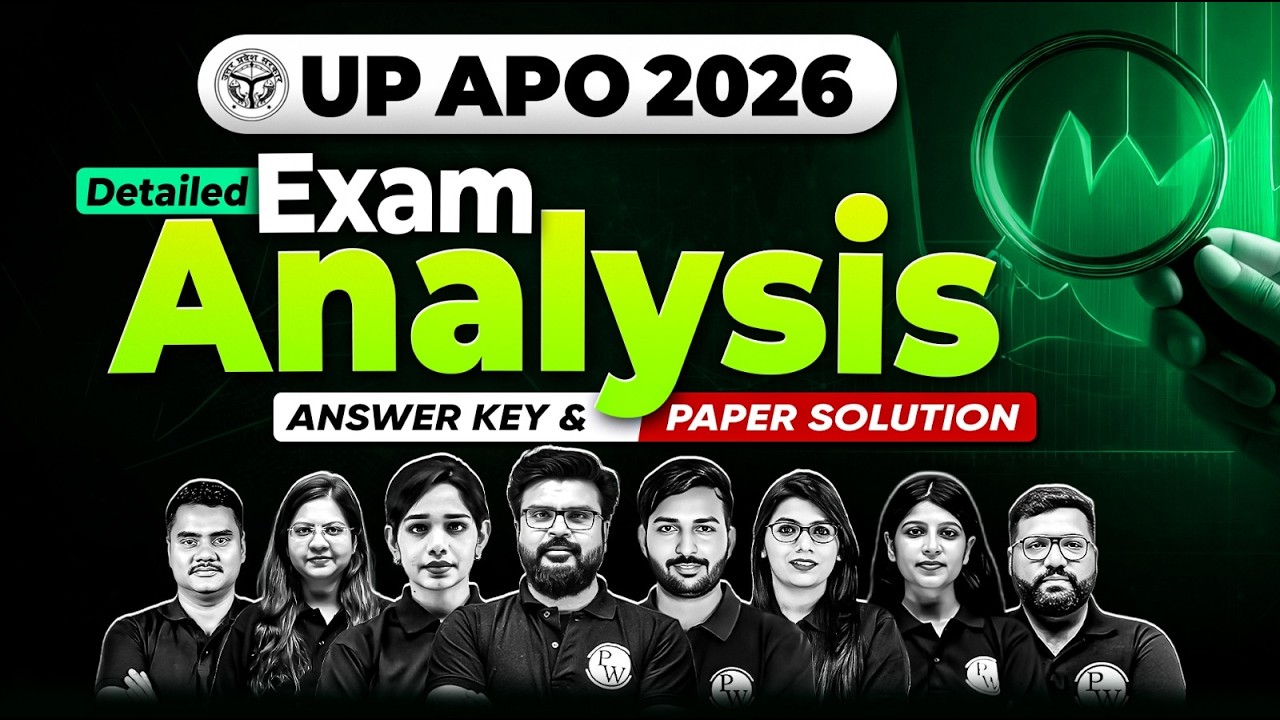 UP APO Paper Analysis 2026 🔥| UP APO Answer Key | Exam Solution & Discussion | Judiciary By PW