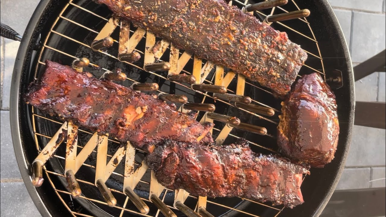 Juicy smoked ribs with BBQ Toro Smoker