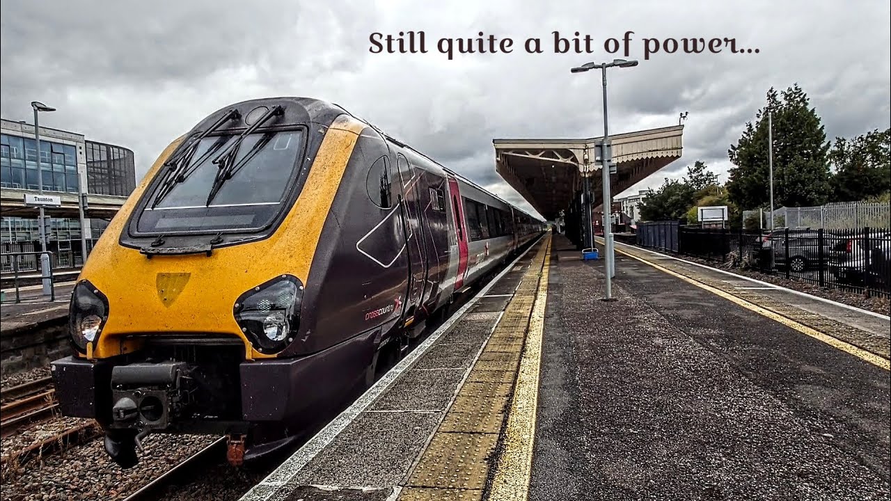 Ever seen a Voyager service with so many failed engines? 2x Voyager limps out of Taunton - Departure