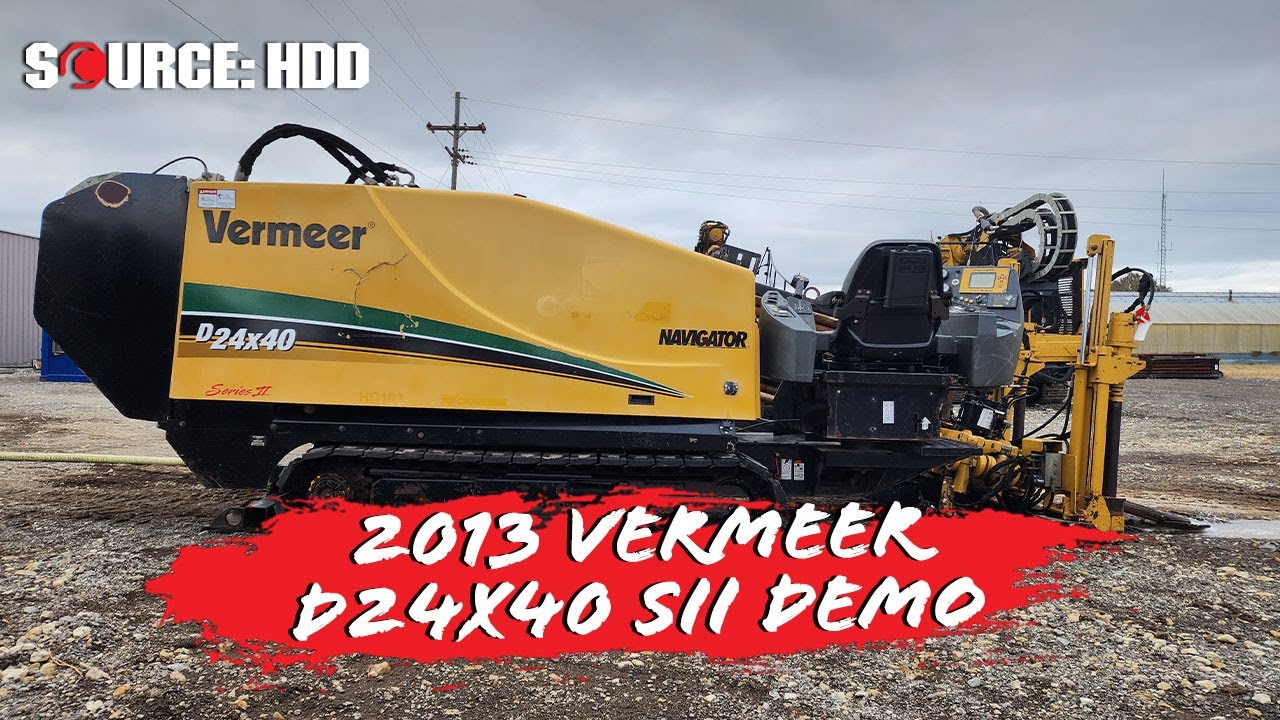 2013 Vermeer D24x40 Series II drill demo | SOURCE: HDD
