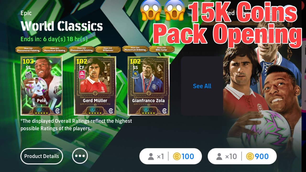 I don’t want to be homeless for Pelé Gerd Muller & Zola Pack Opening on eFootball 2026 🔥🔥