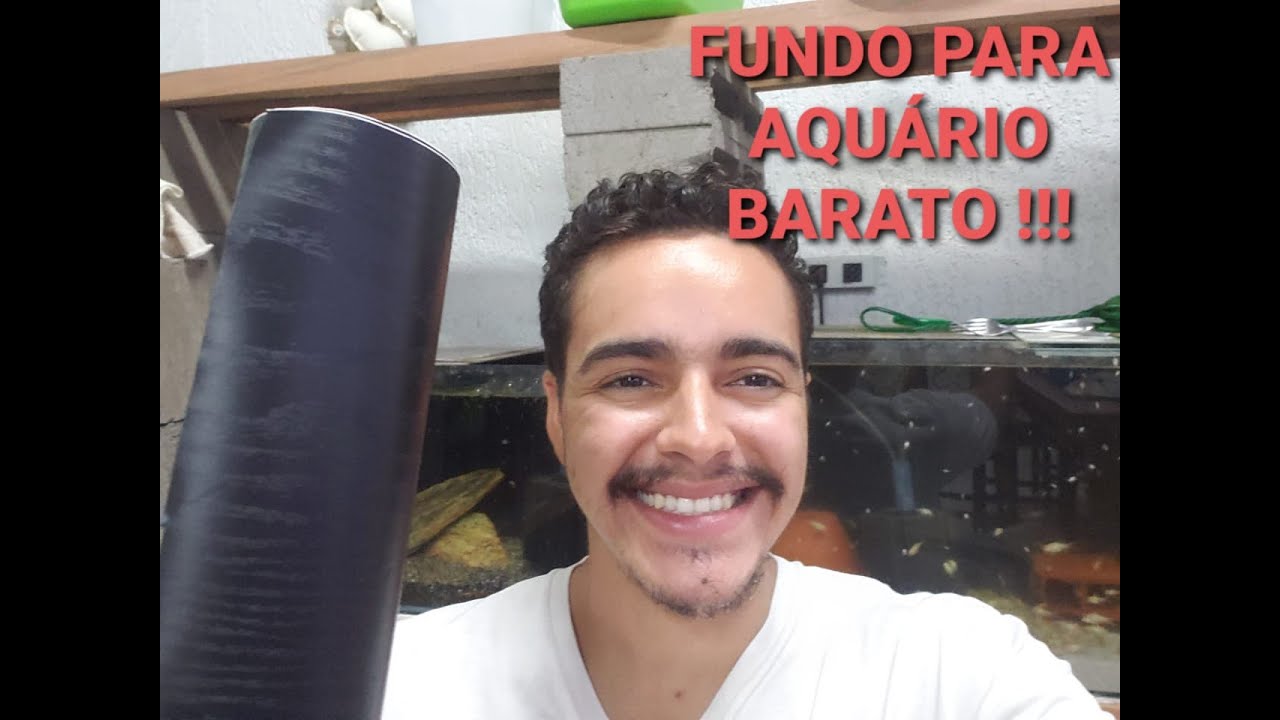 FUNDO PARA AQUÁRIO MUITO BARATO E SIMPLES !!!