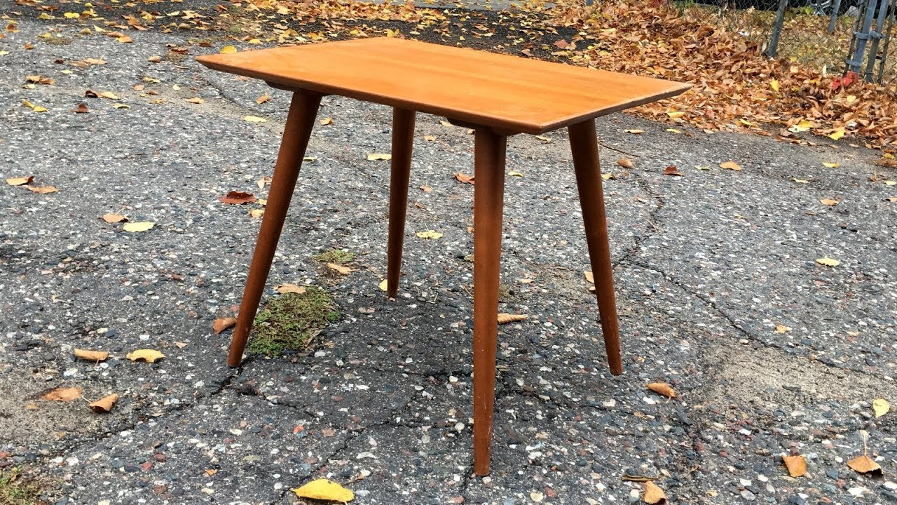 Thrift Store Rescue #7 | Quick Refinish of a Mid Century Table / Planner Group by Paul McCobb