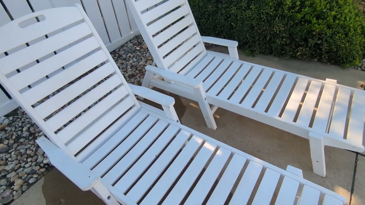 WISH I HAD KNOWN re: POLYWOOD Nautical Arms Chaise Lounges