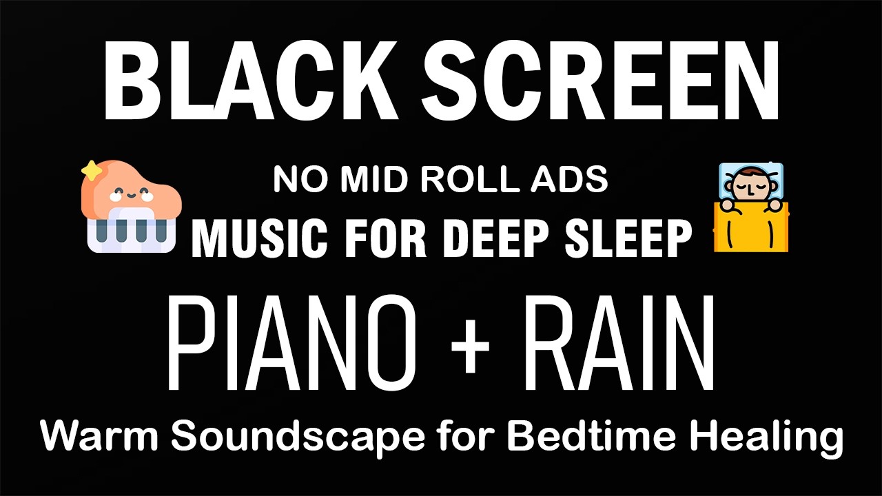 Calm Night Music & Warm Soundscape for Bedtime Healing ✨ &ndash; Rest Deeply and Fully | BLACK SCREEN