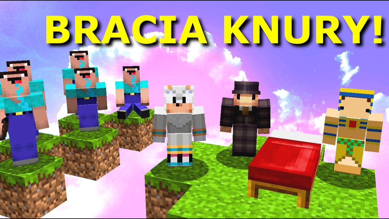 BRACIA KNURY VS 9 NOOBÓW NA BEDWARS! | Dealereq, Mwk, Tritsus
