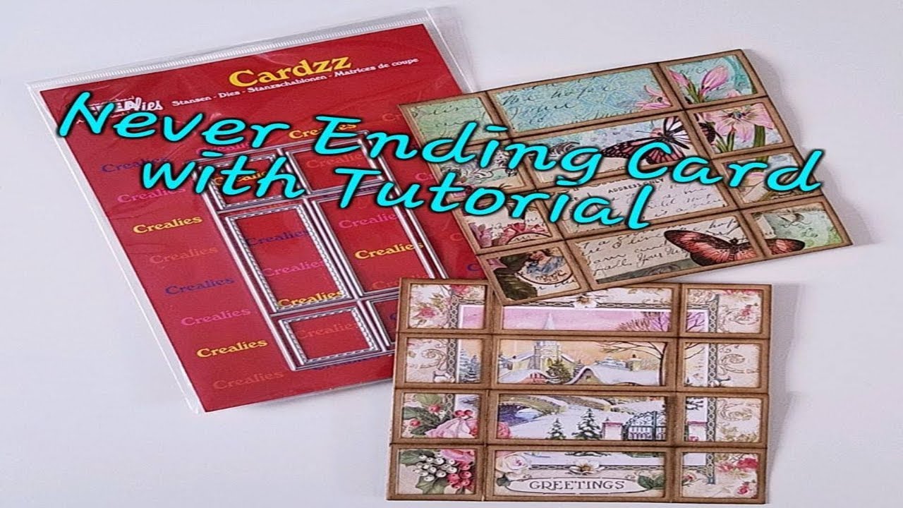 Never Ending Card with tutorial featuring Crealies Dies **Contest Ended**