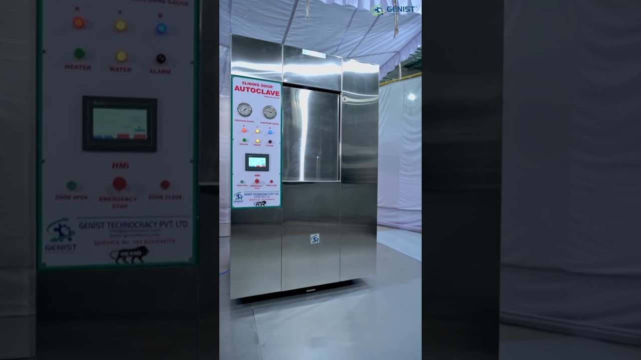 Complete information on Genist Technology's Sliding Door Autoclave Machine