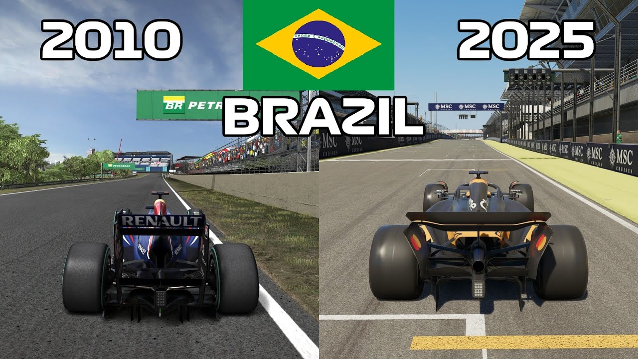 Evolution of Interlagos in Codemasters F1 Games | 2010 - 2025