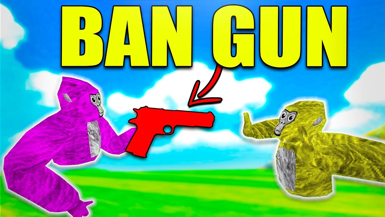 Троллинг с фальшивым BAN GUN в Gorilla Tag (безумие)