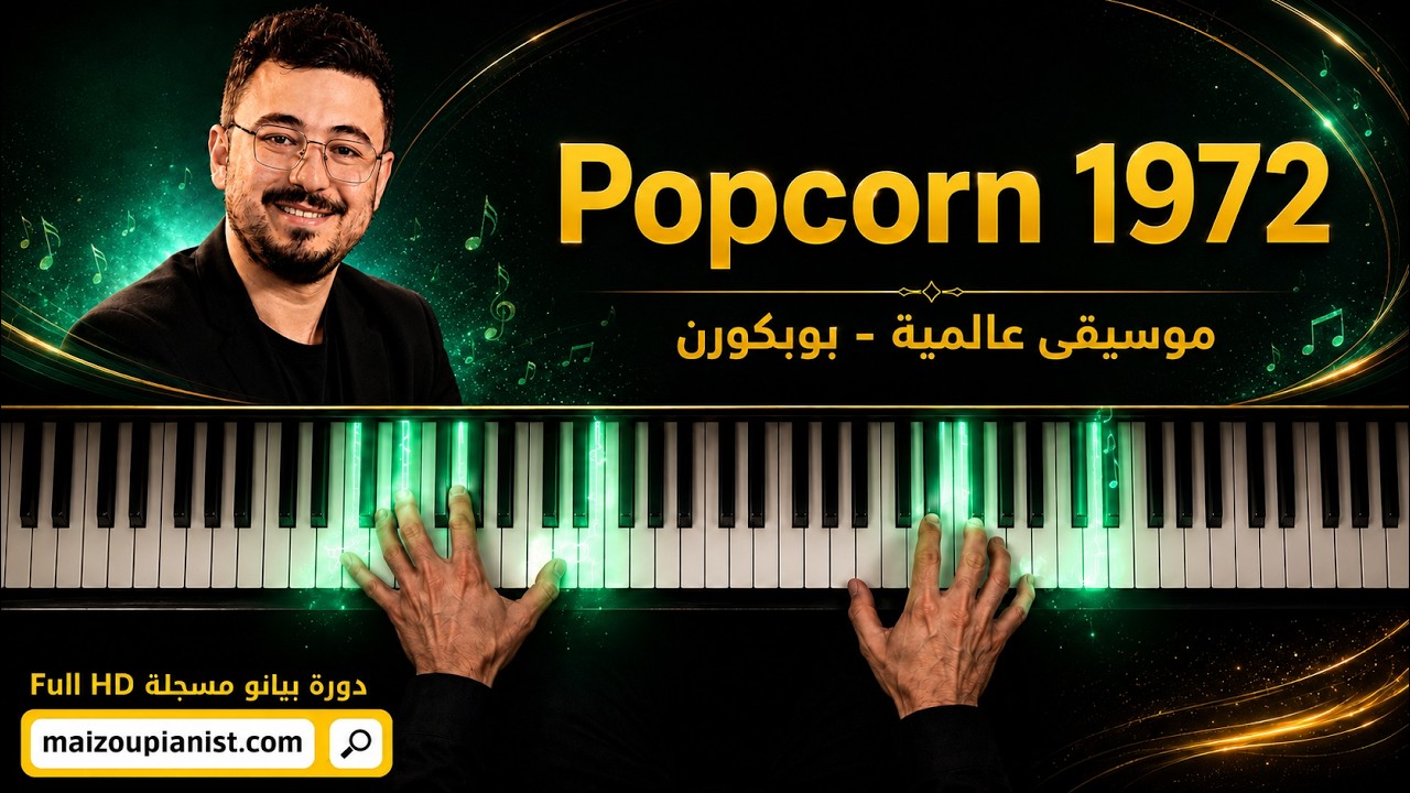 Popcorn 1972 Piano - موسيقى عالمية بوبكورن