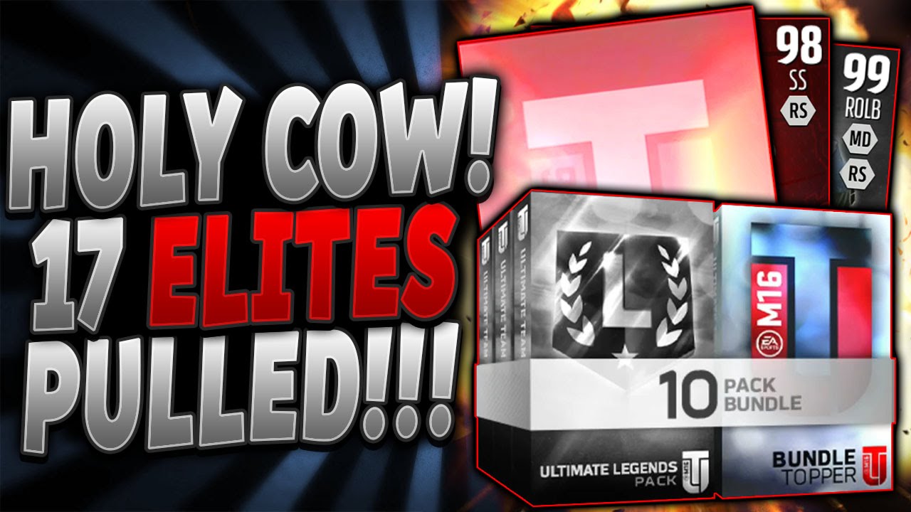 MADDEN 17 ELITES PULLED! | MY BEST PACKS EVER! 99 OVR AND 98 OVR PULL! | MUT 16 PACK OPENING
