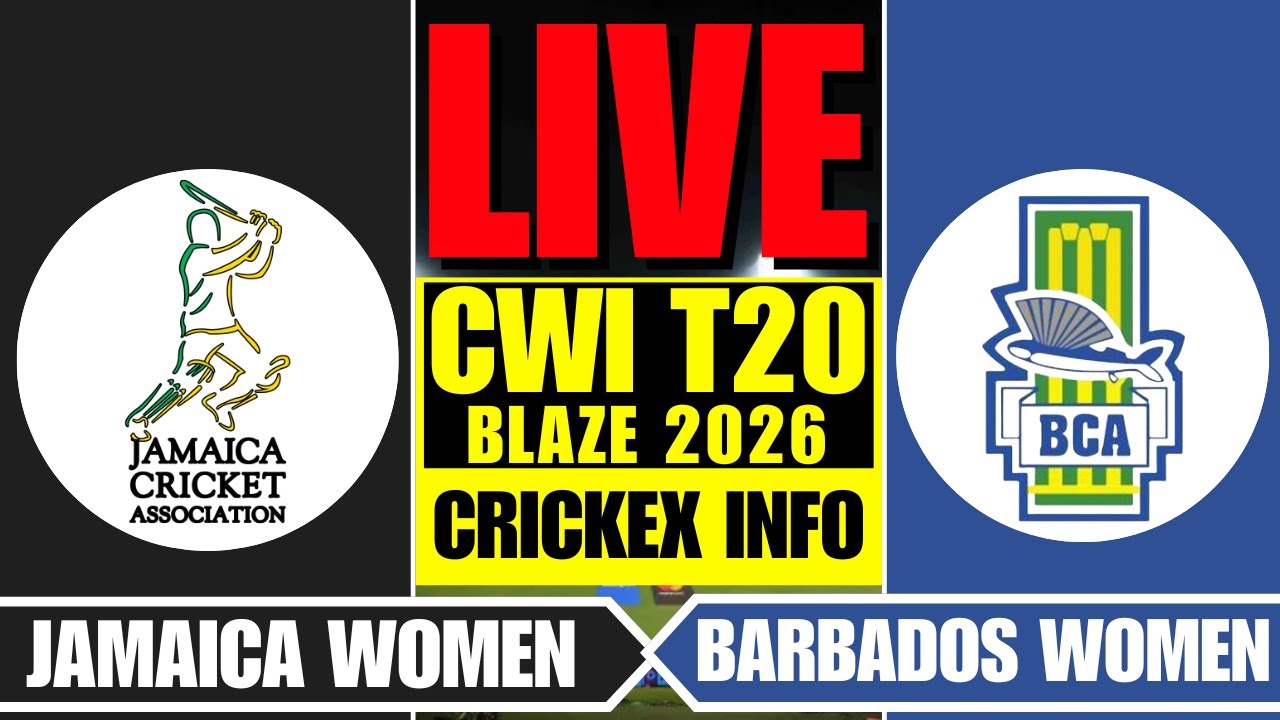 BARBADOS vs JAMAICA LIVE | BAR-W vs JAM-W - CRICKEX INFO