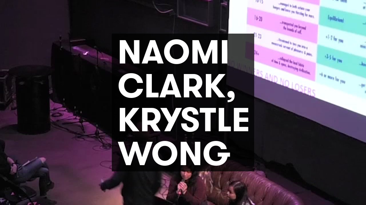 A MAZE. Masterclass: Naomi Clark in conversation with Krystle Wong