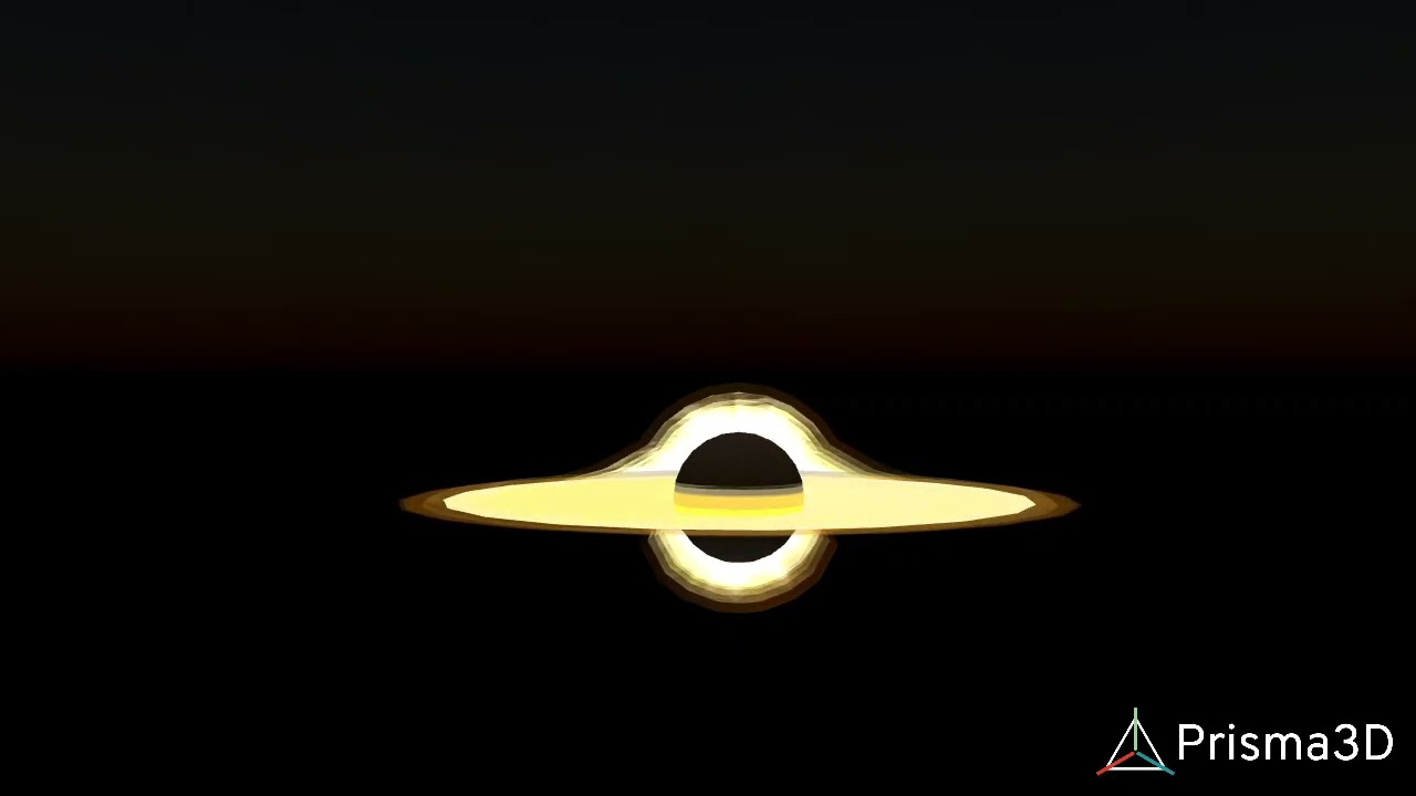 Modelo 3d (black hole) link prisma 3d