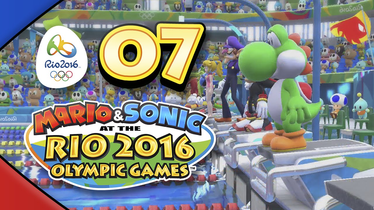 Mario and Sonic at the Rio 2016 Olympic Games for Wii U: Part 07 - Swimming (4-Player)