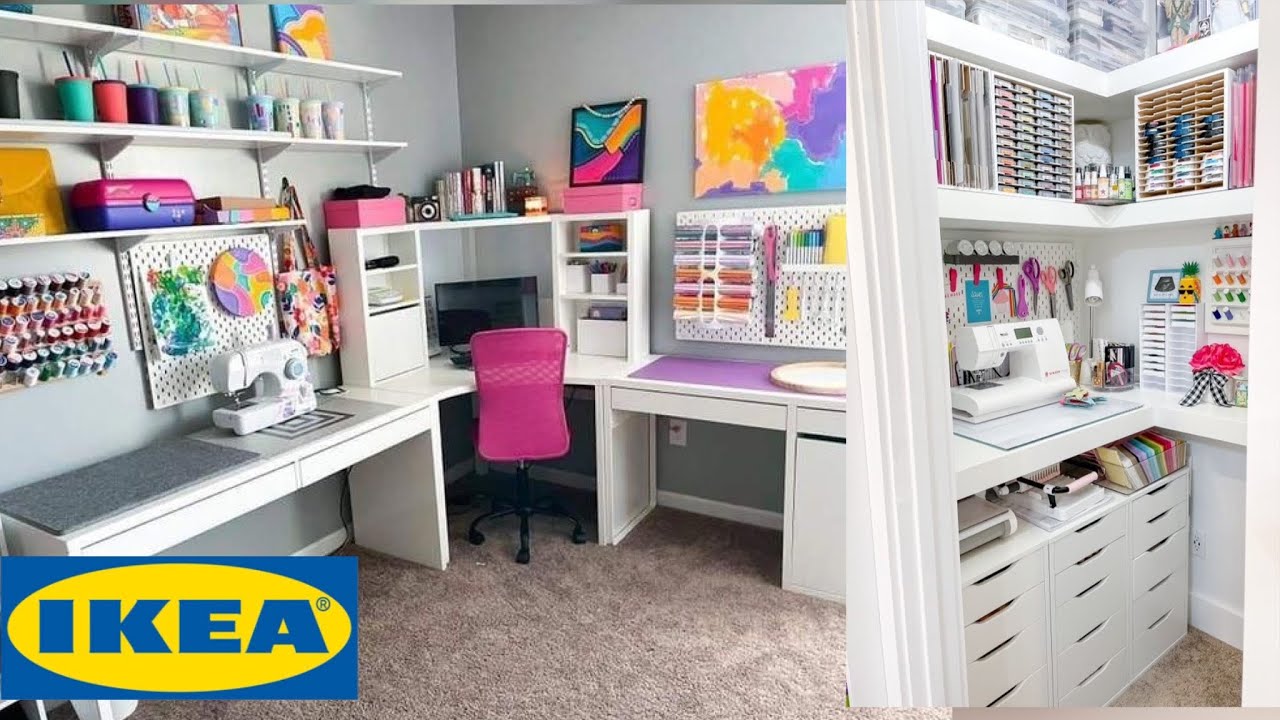Tour Ikea muebles para craft room o taller de costura