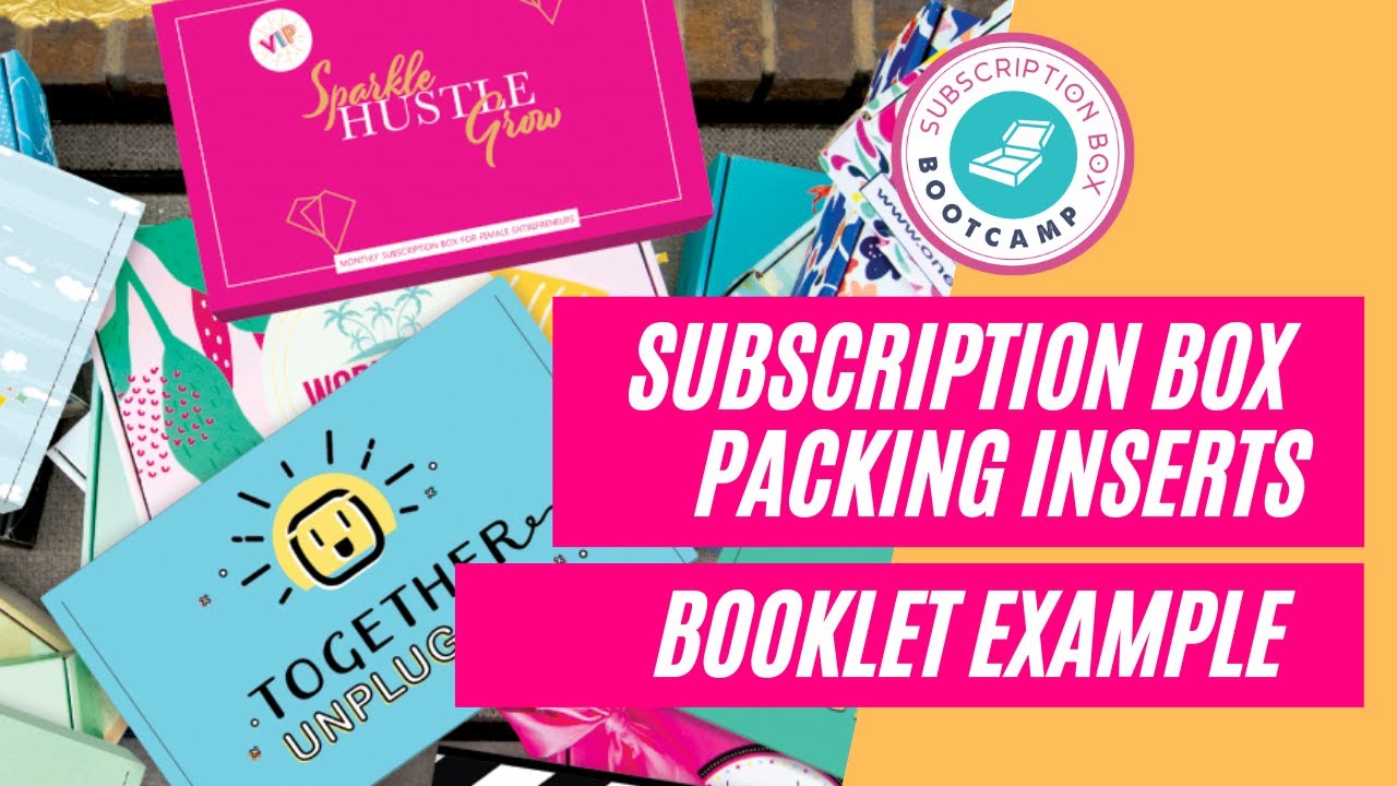 Subscription Box Packing Inserts - Booklet example