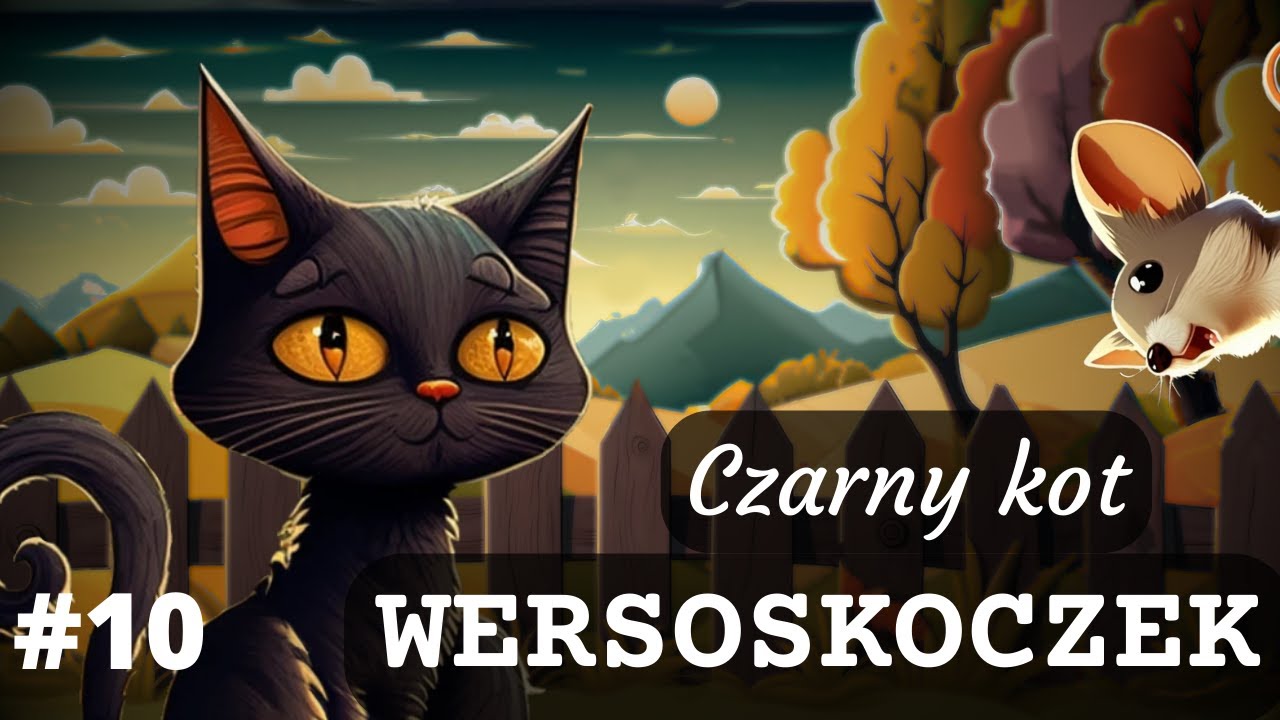 Czarny kot - Bożena Czarnota - nieco animowana bajka dla dzieci - czyta Witek Szyszko