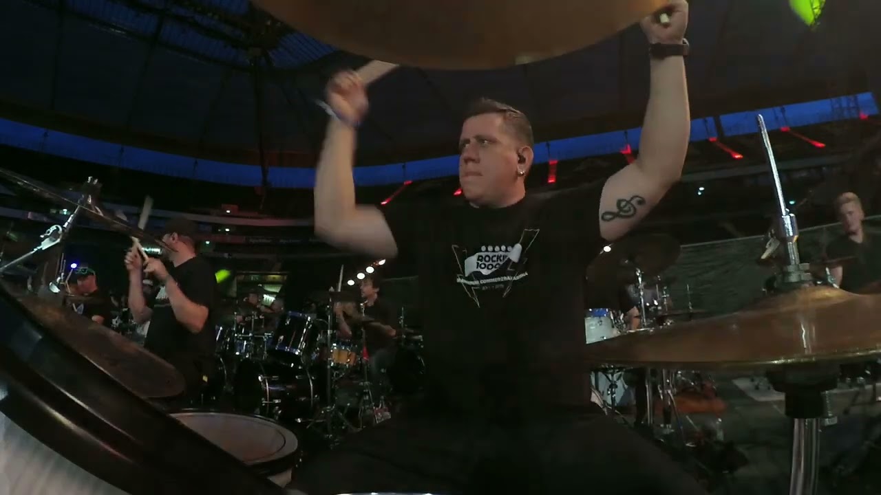 (DrumCam) Rockin1000 in Frankfurt 2019 - Uptown Funk Mark Ronson ft  Bruno Mars