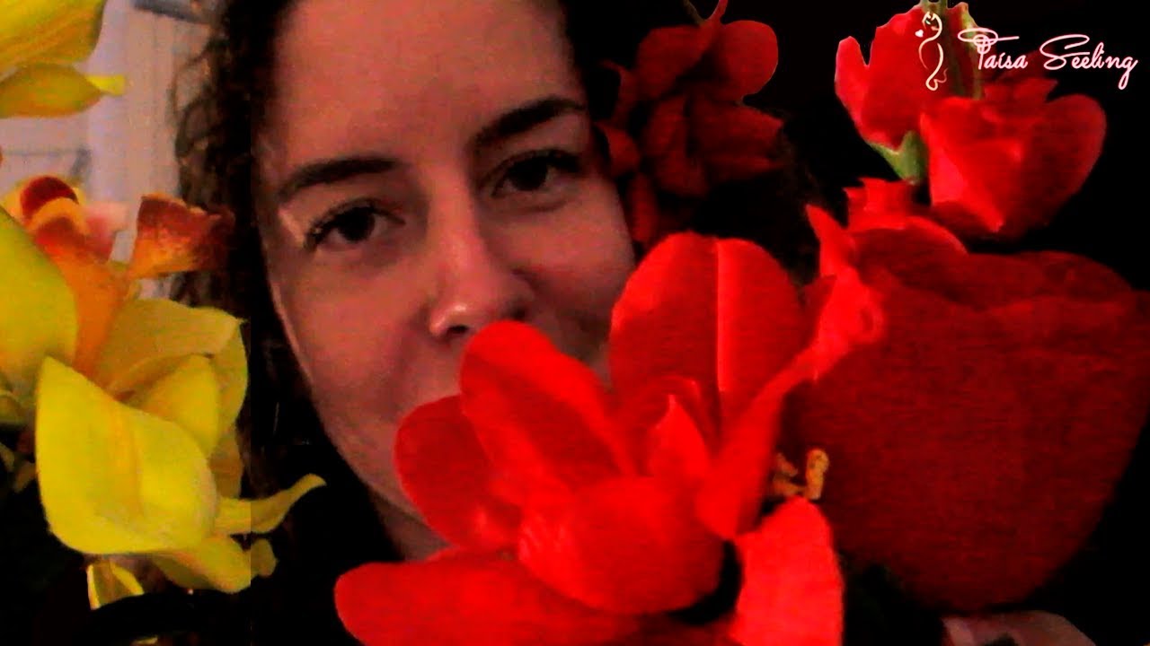 ☾✪ ASMR &ndash; FLOWERS for you | inaudible | soft whisper {english}
