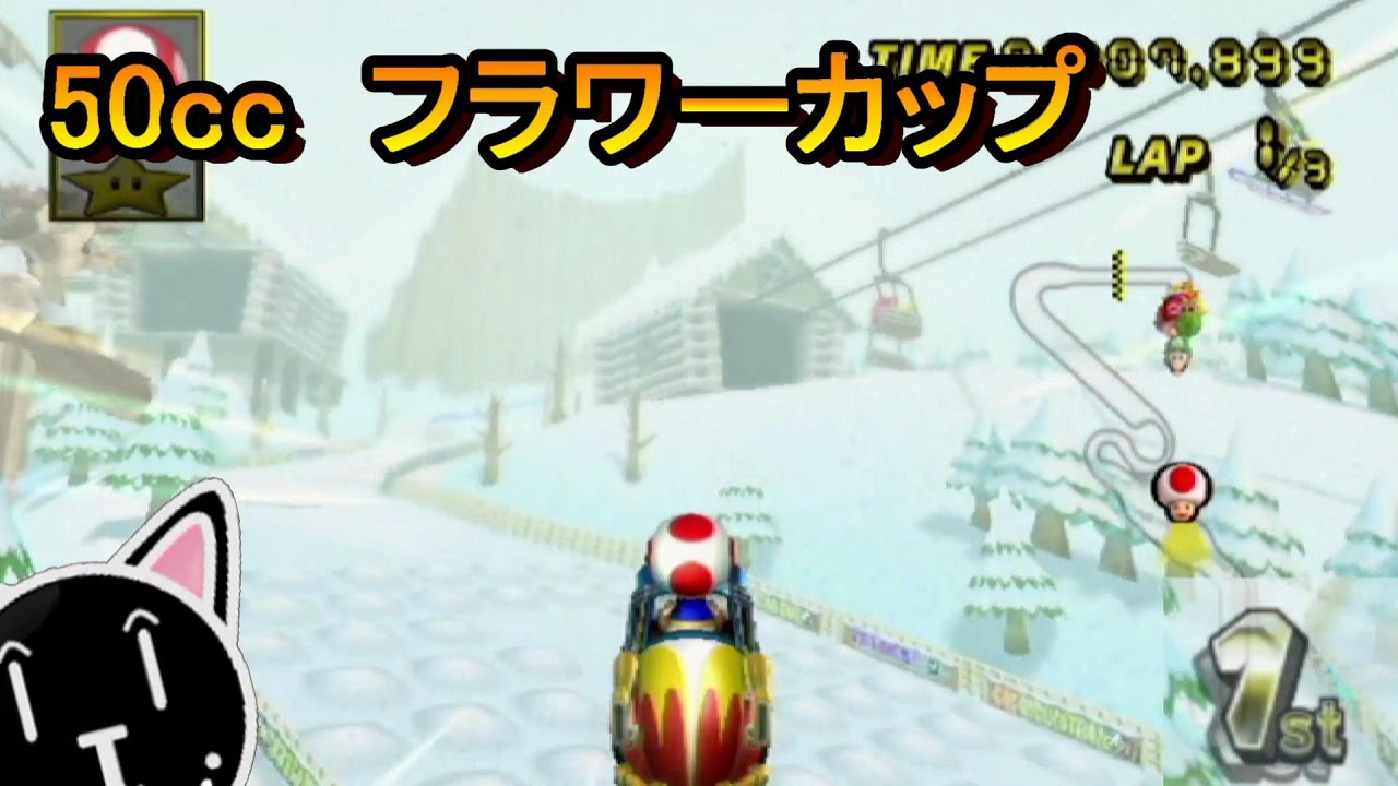 【マリオカートWii】フラワーカップ　50CC