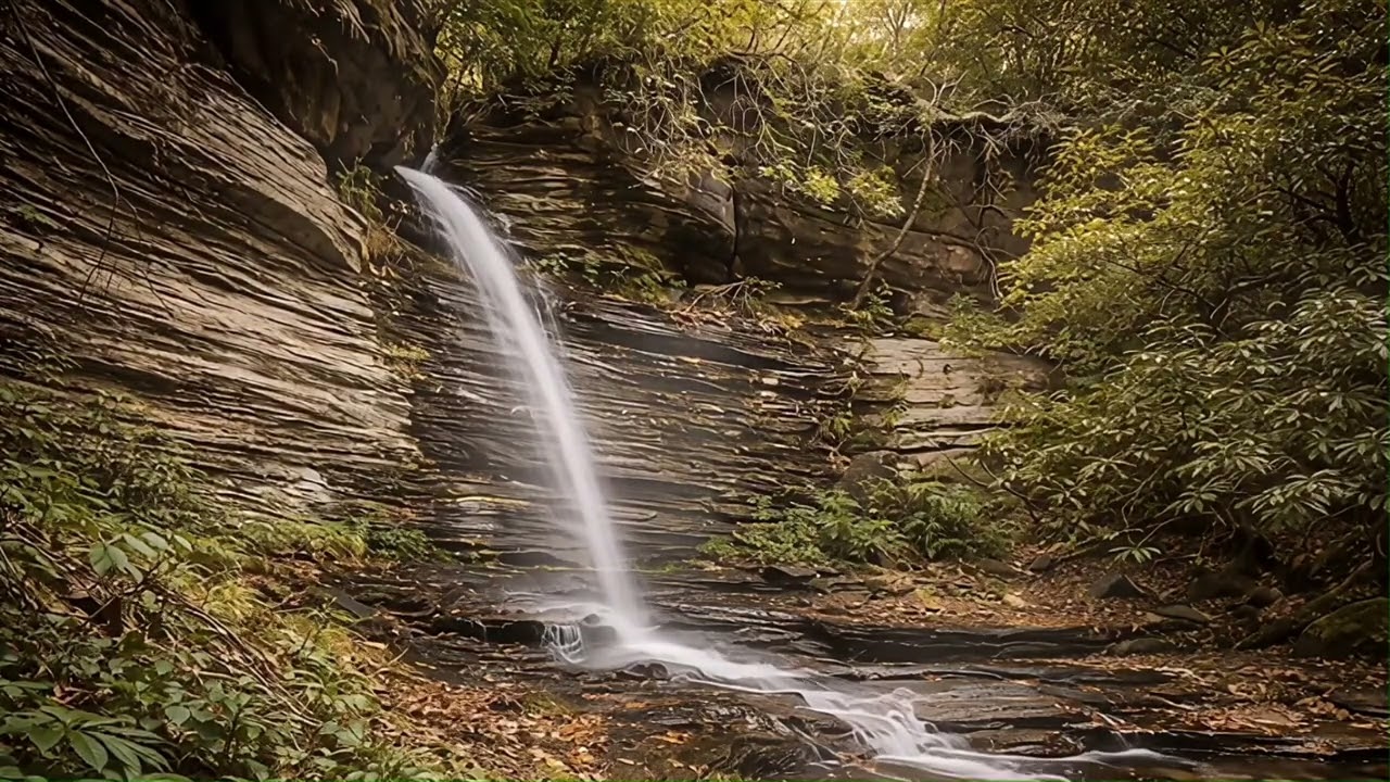 Stillhouse Falls 8 Hours • Waterfall Sounds for Sleep, Study & Relaxation • North Carolina Natur