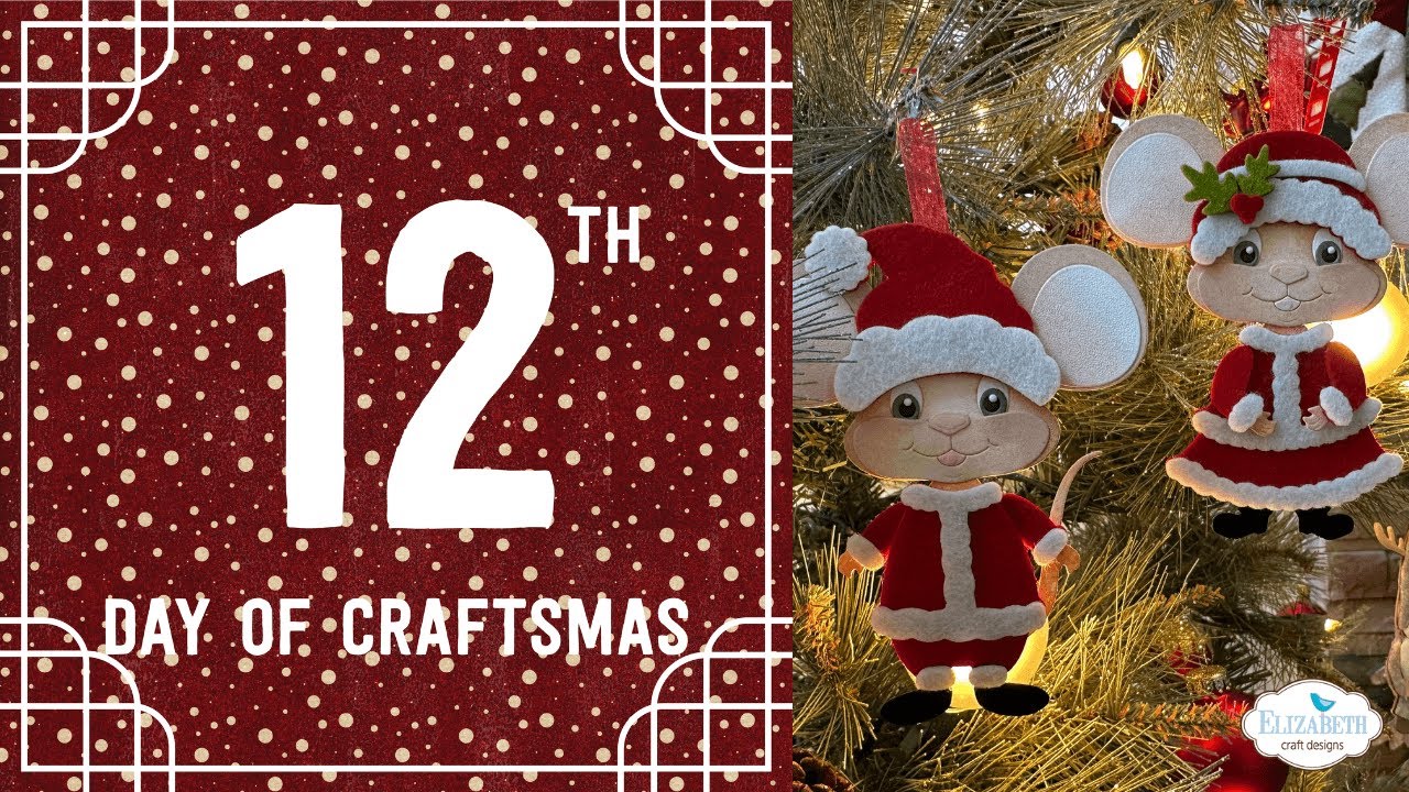 12th Day of Craftsmas: Adorable Mice Decorations Tutorial