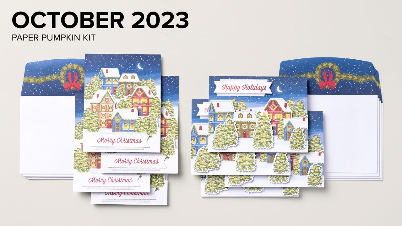 Home For The Holidays: October 2023 Paper Pumpkin