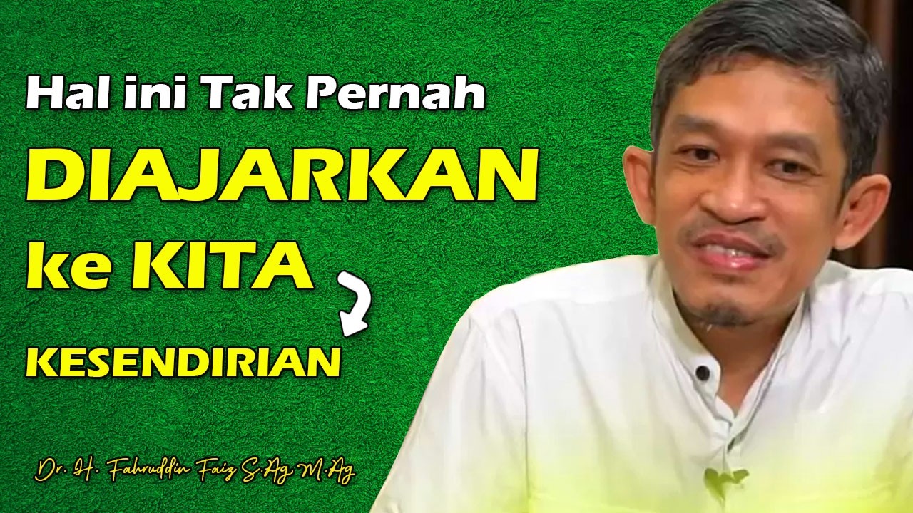 Tipe Kepribadian Orang yang Suka Sendiri | Dr. H. Fahruddin Faiz, S.Ag M.Ag | Channel Ngaji Filsafat