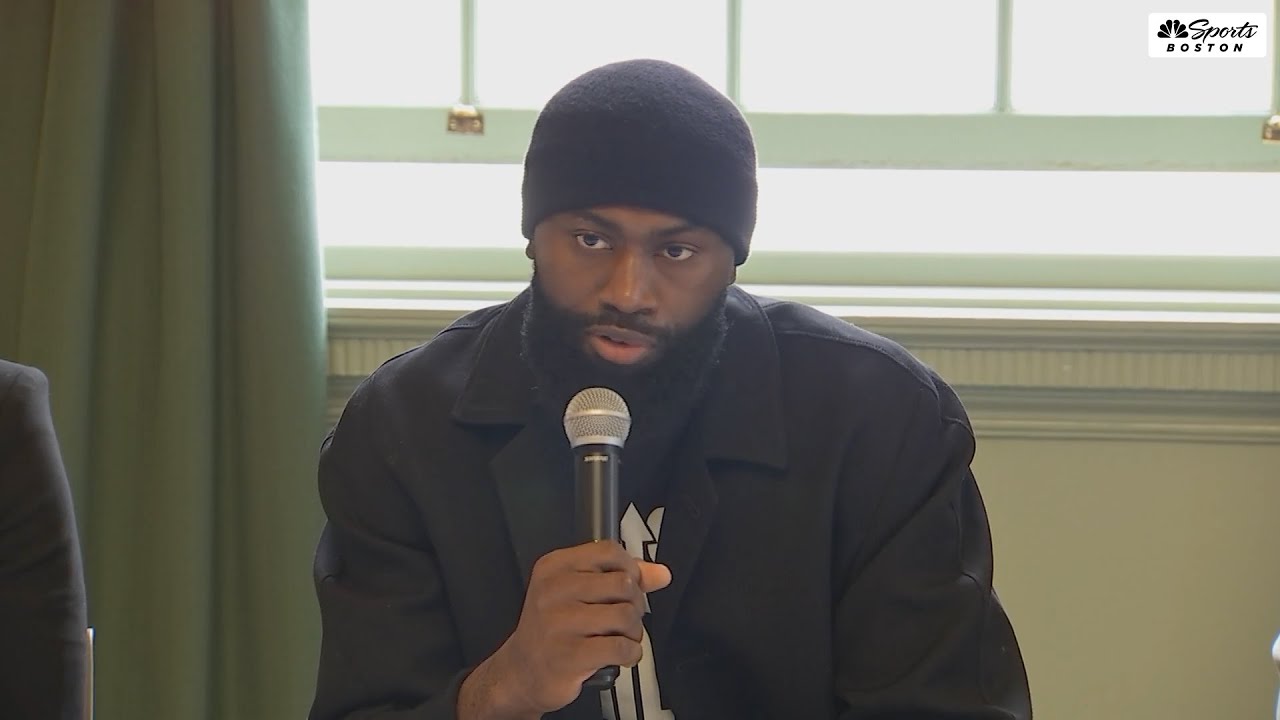 Jaylen Brown attends press conference at Boston State House to advocate for 'Raise the Age' Bill