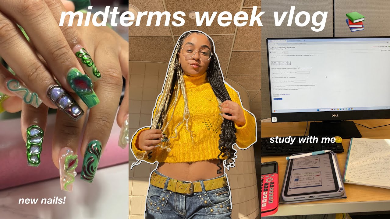 midterms week almost ended me | university vlog, studying, grwm, and more