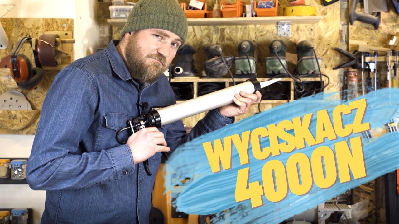 Wyciskacz do mas gęstych ciężkich, silikon&oacute;w i kartuszy 4000N! 🔫 || Bauhus