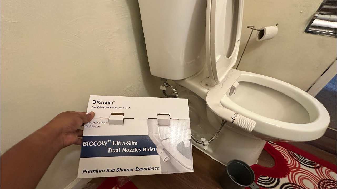 How to install bigcow ultra slim dual nozzles bidet
