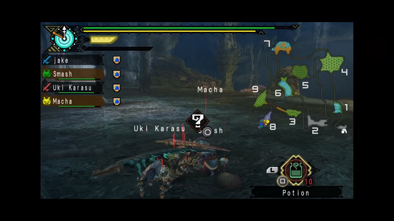 Playing Monster Hunter Portable 3 for PSP feat @RavenCrauss 