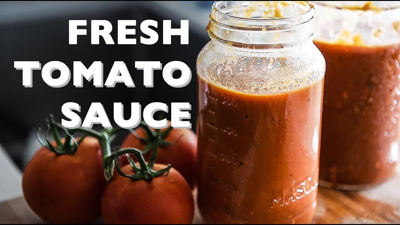 EASY Vegan Pasta Sauce Recipe | How to make FRESH TOMATO SAUCE