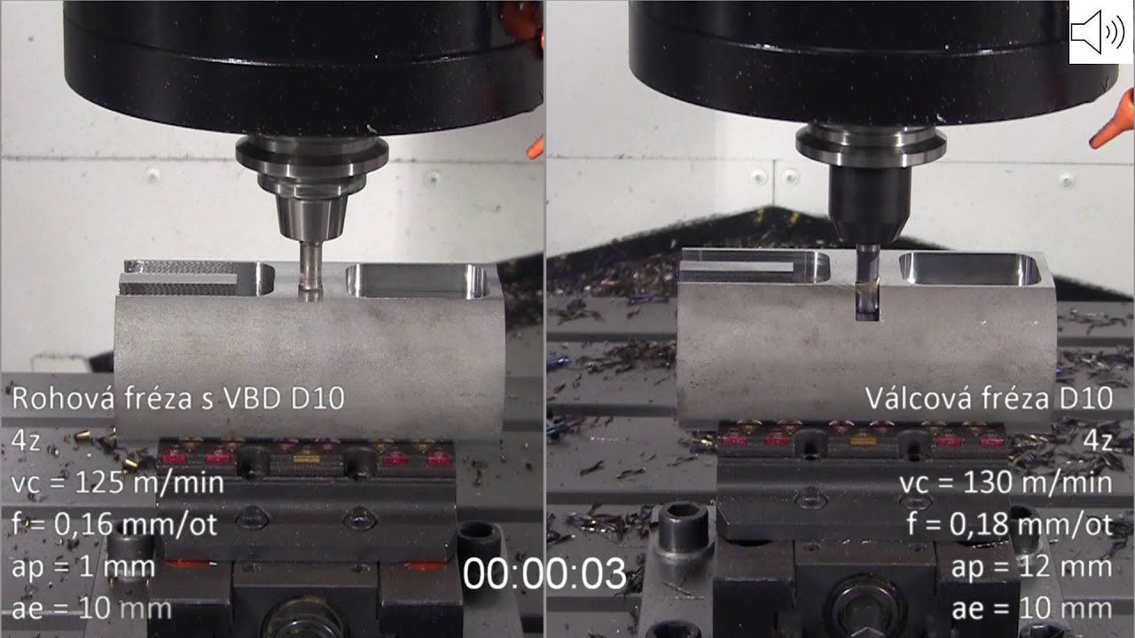 OKUMA Genos M660-V-e - Porovnání strategií při obrábění oceli 14 220