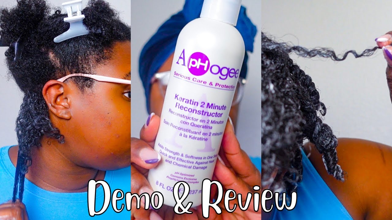Protein Treatment on Natural Hair | Aphogee Keratin 2 Minute Reconstructor | Justena Ales